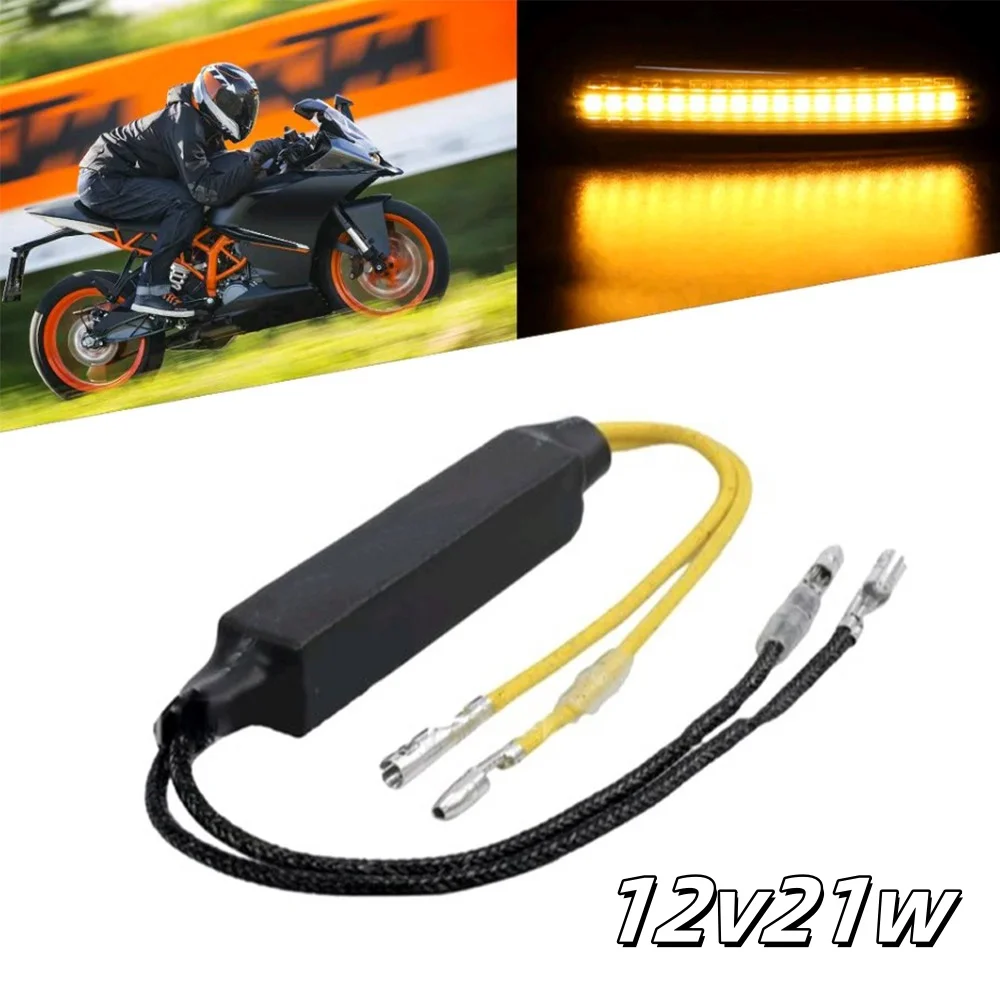 

1Pc Motorcycle Lights Accessories 12V 21W Motorcycle Flashing Turn Lights LED Load Resistor Light Blinker Error Repair Tools