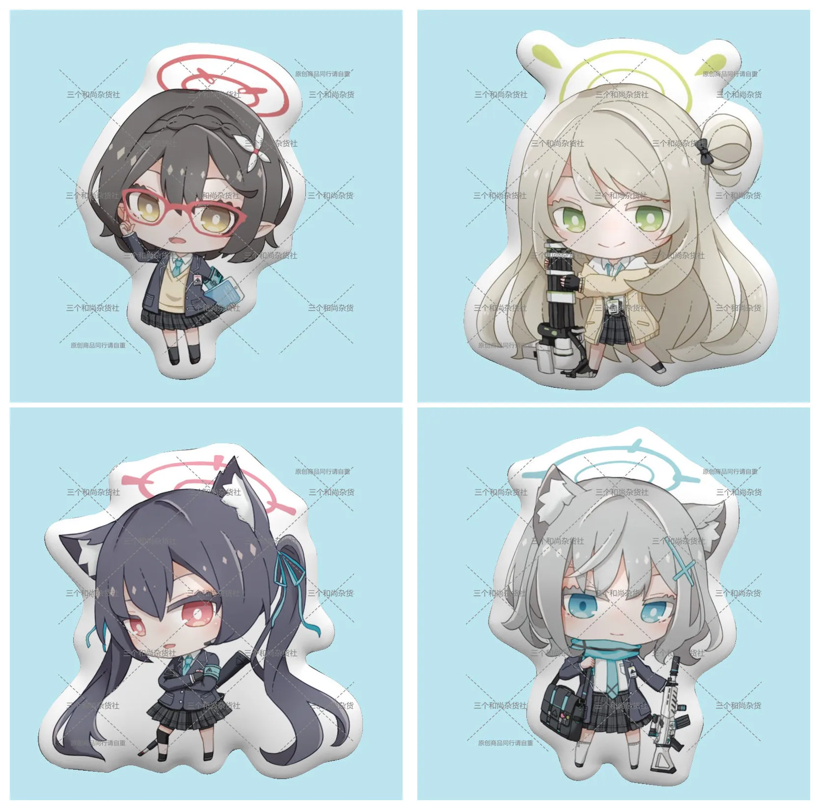 Blue Archive Takanashi Hoshino Izayoi Nonomi Okusora Ayane Kuromi Serika Sunaokami Shiroko Puppet Filler Plush Pillow Cushion