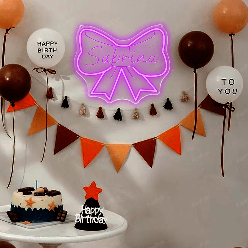 Custom Neon Neon Personalized Logo LED Neon USB Multi Font Color For Birthday Party Study Living Room Bedroom Decoration Lights