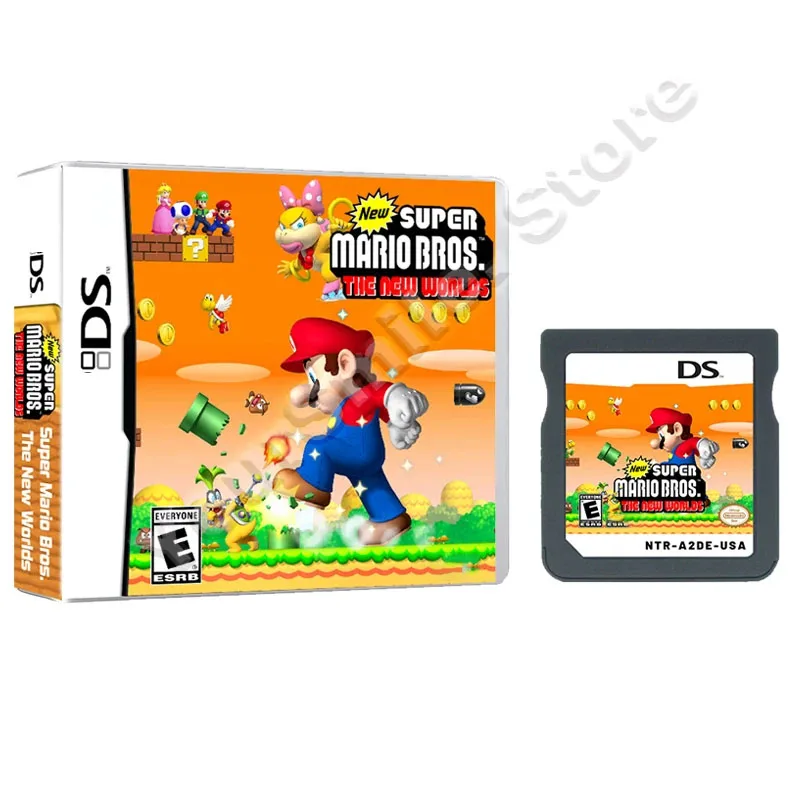 New Super Mario Bros. -  The New World NDS Game Card Box American Version in English