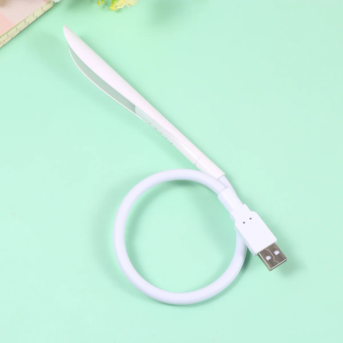 1 قطعة LED ضوء الليل الصغيرة المحمولة USB قابلة للشحن كتاب ضوء لأجهزة الكمبيوتر المحمول الكمبيوتر قوة البنك تصميم معقوفة مرنة #3