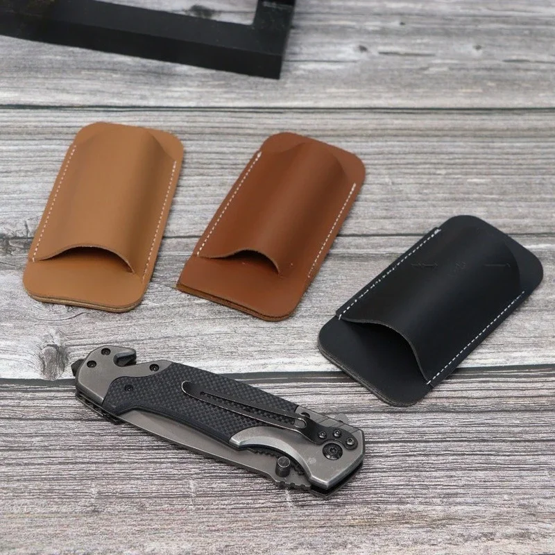PU-Leder Klappmesser-Etui Outdoor Taktische Tasche Taschenlampen-Aufbewahrungstasche für Camping, Wandern und andere Outdoor-Aktivitäten 1 Stück – Detail 11