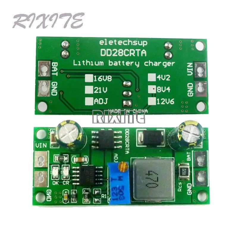 1A 3.7-18.5V Charging Board For Lithium Batteries Or Lithium Battery Packs Battery Charger Module DD28CRTA