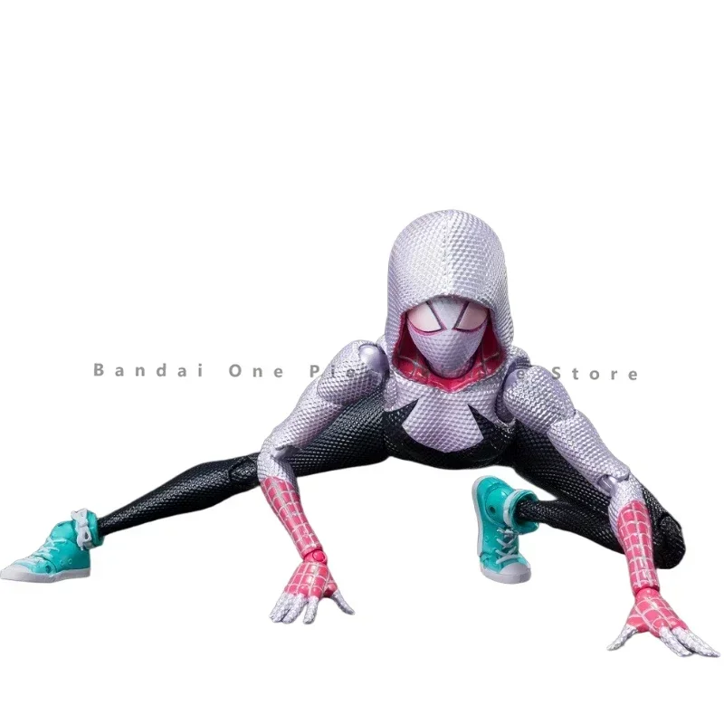 متوفر في المخزون شخصيات الرسوم المتحركة الأصلية من بانداي SHF الرجل العنكبوت جوين ستايسي ألعاب الرسوم المتحركة الهدايا نموذج لهواية الرسوم المتحركة الأصلية