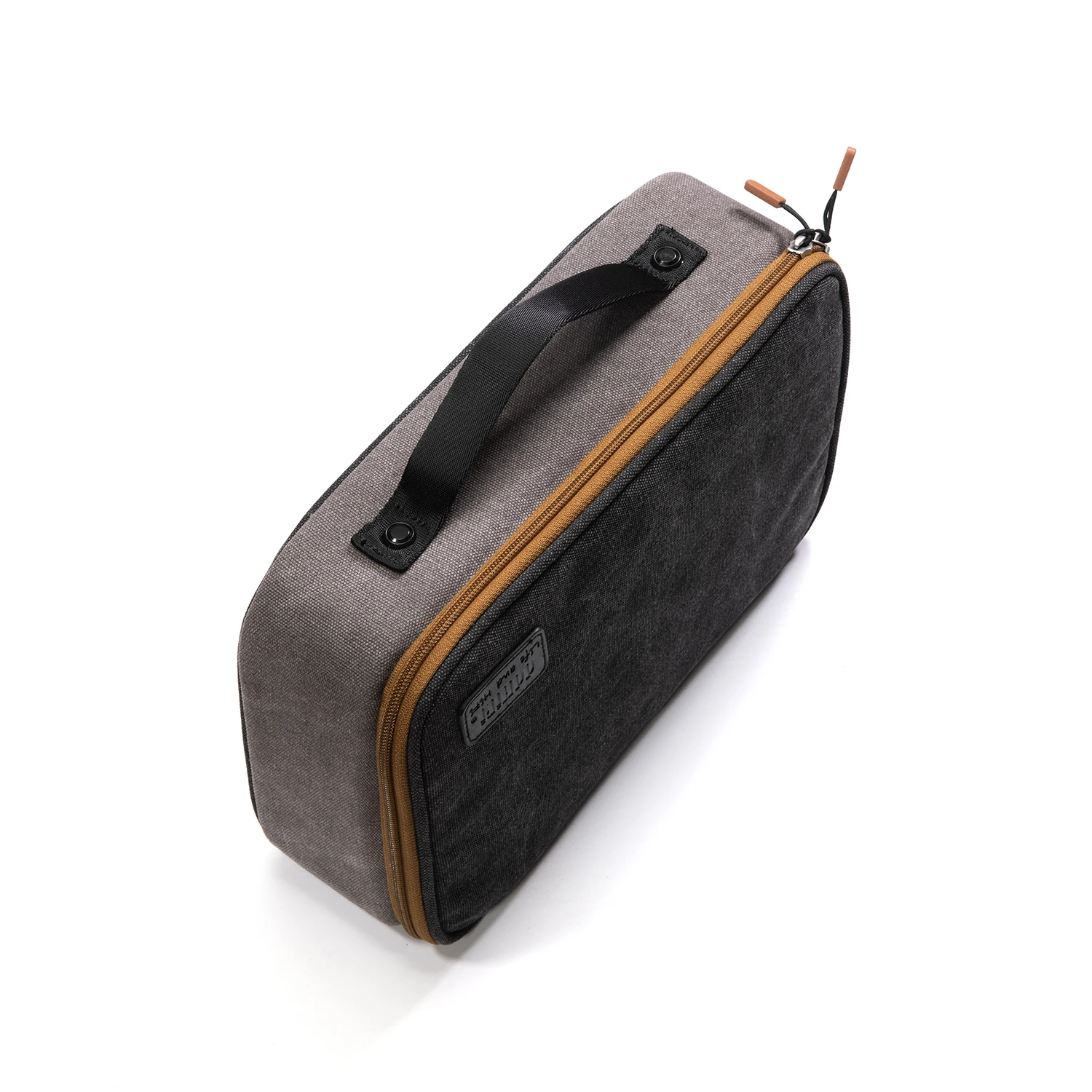 DD ddHiFi CZ300 حقيبة تخزين HiFi محمولة ذات سعة كبيرة ومساحات متعددة مصنوعة من قماش القطن المقاوم للماء باللون الرمادي القديم 16A