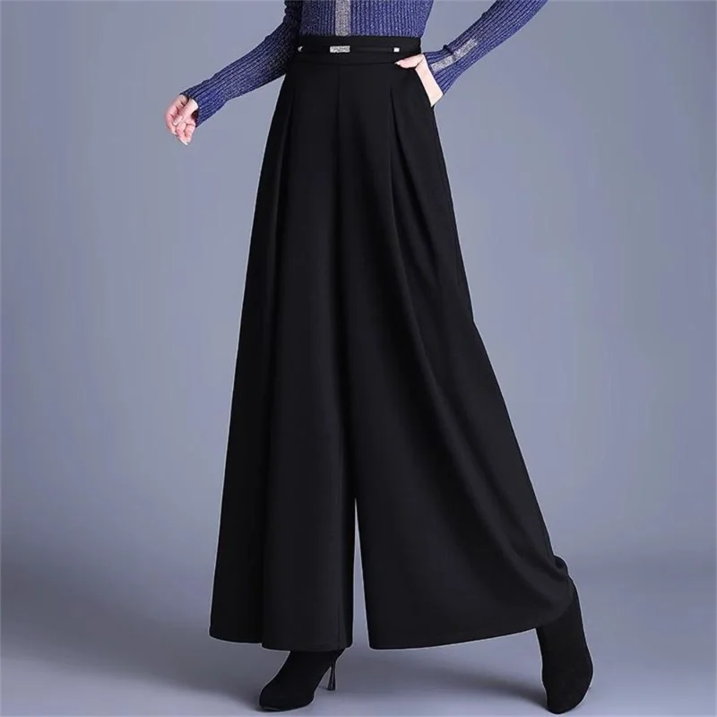 Neue Frühling Sommer Hosen mit weitem Bein Rock Lose Hosen mit hoher Taille