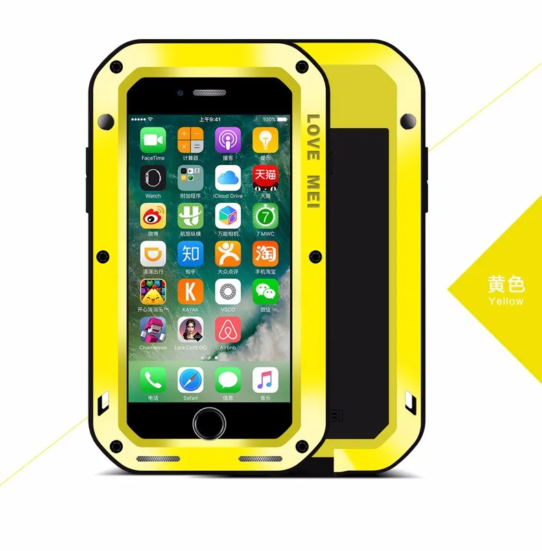 

Case Love Mei For Iphone 7 8 Plus Extreme Powerful Life Waterproof Dropproof Metal Case For Iphone7 Iphone8 Plus 5.5 Inch