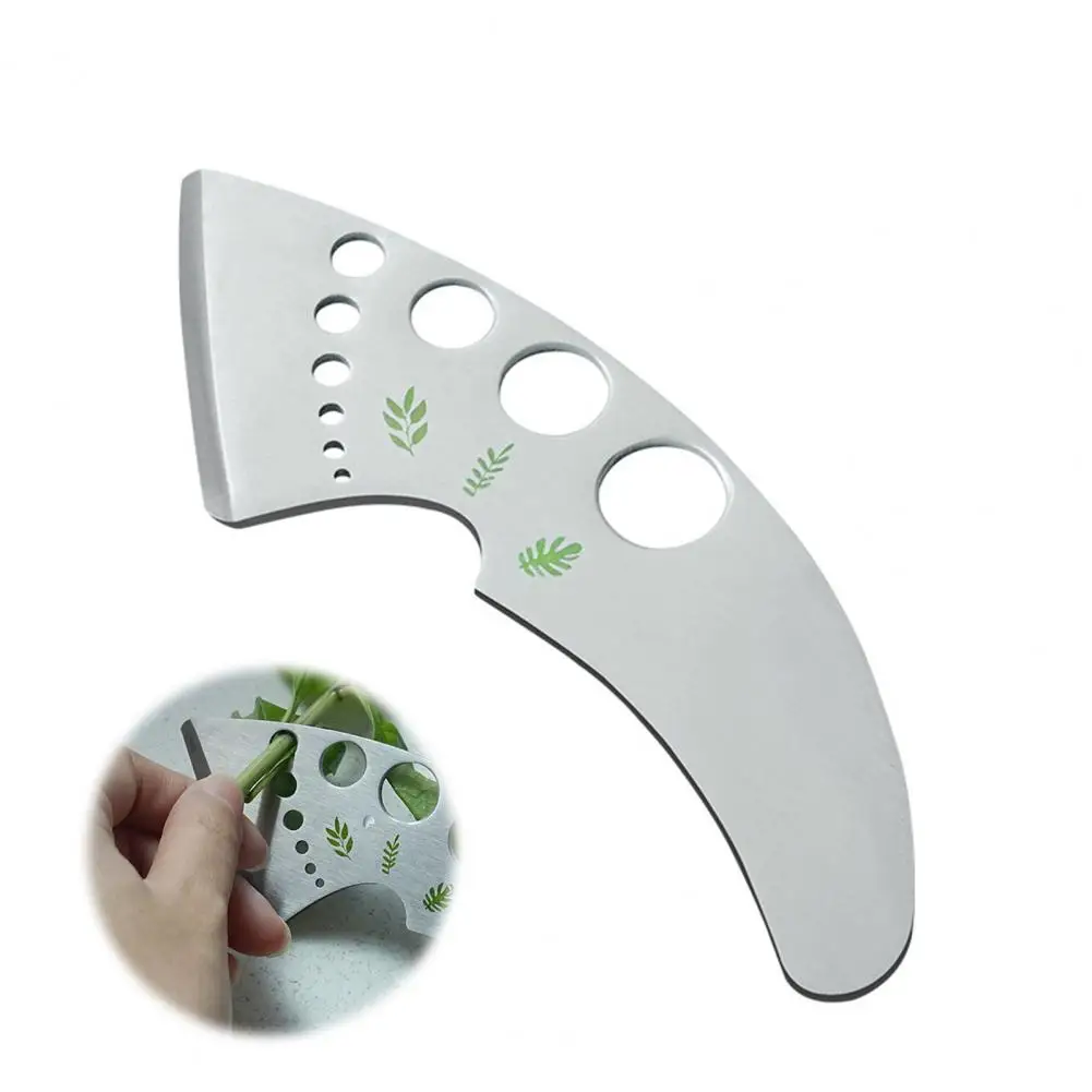

Heavy-duty Fruit Peeler Ergonomic Herb Stripper with 9 Holes Corrosion-resistant Kitchen Gadget for Removing Vegetable Leaves