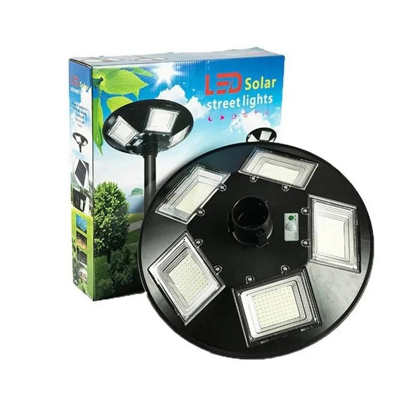 

UFO3 4 5 Solar Street Light 300W 400W 500W Waterproof Yard Lamp PIR Motion Sensor Garden Outdoor Lighting with Remote