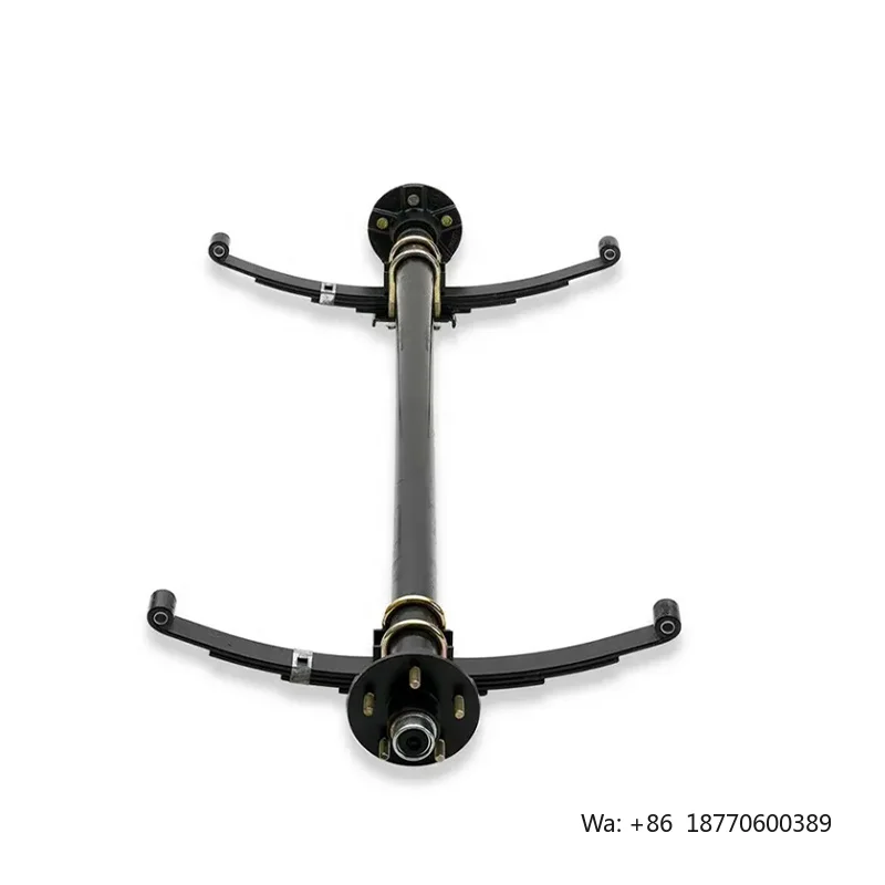 Round Solid Trailer Parts Accessories High Quality 3500lb Light Duty Trailer Single Axle Kit with Leaf Spring Suspension