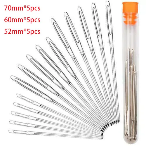 Large Eye Hand Sewing Needles Kit for Embroidery