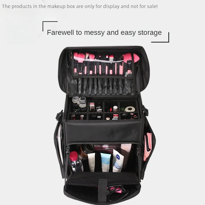 Trolley Kosmetik tasche Mutter und Kind Tasche Make-up Tattoo Stickerei Schönheit Friseur Maniküre Schmuck große Kapazität Werkzeug tasche