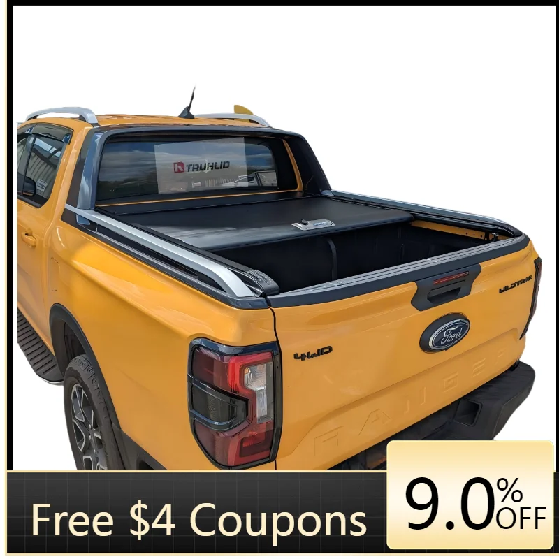 

Deren High QualityFord Ranger MK8 Titan Slide Manual Retractable Roll Aluminum Alloy Waterproof Locking Tonneau Cover