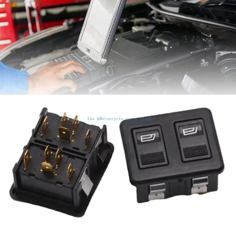 Y9UC uniwersalne dwurzędowe elektryczne przełączniki okien do samochodu SUV 12V 10 Pin elektryczne przełączniki podnośnika szyby