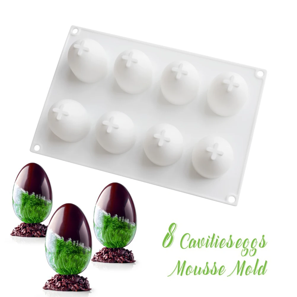 

Silicone Cake Molds Easter Egg Shape Baking Moulds Cupcake Mold Kitchen Utensils For Dessert Cheese Cakes Home Baking
