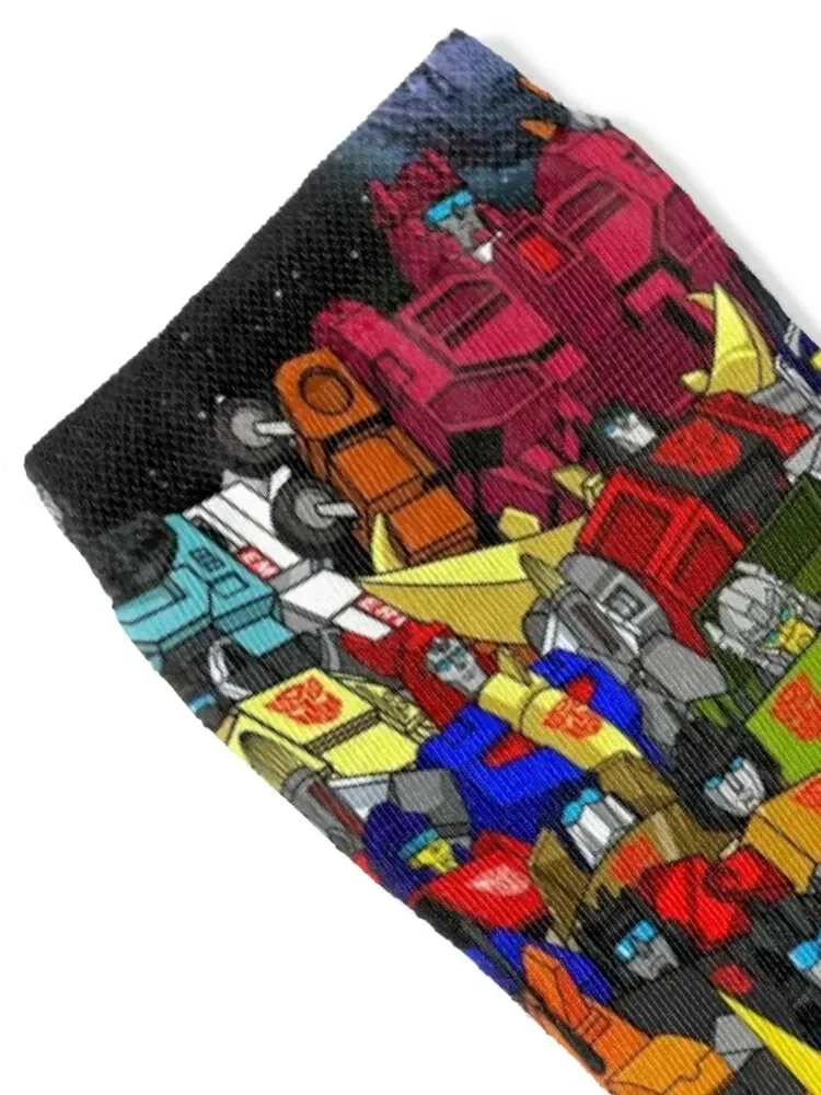 2022 Updated G1 Autobots Poster Socks sheer Wholesale man Women Socks Men's