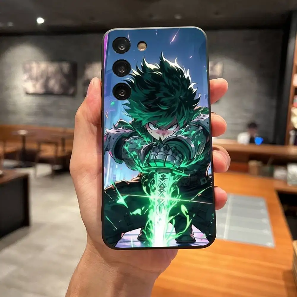 

Deku M-My Hero Phone Case For Samsung Galaxy S25 S22 S23 S24 Ultra S21 S20 5G Protective Soft Silicone TPU Funda