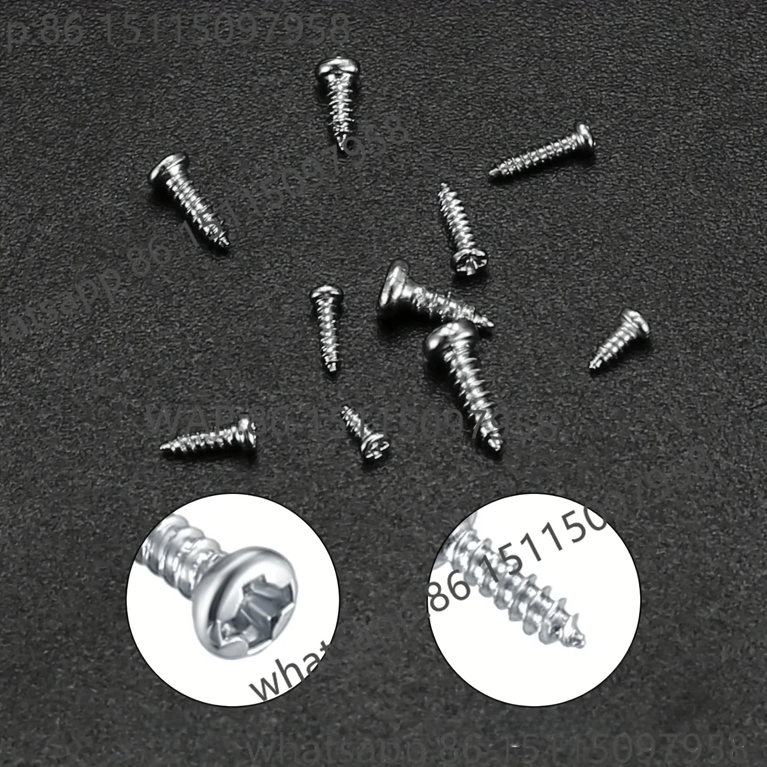 600/1200 Sets Miniature Self-Tapping Screws, Miniature Crosshead Metal Screws Classification Kit
