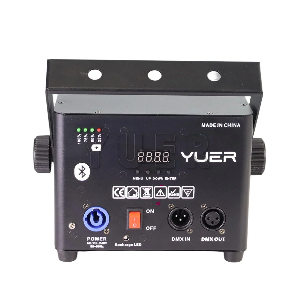 Battery 8800Mah 6W RGB Stage Light APP Control Customized Words 25Kpps Scanner For Home Party Dj Disco Club Wedding Stage Light