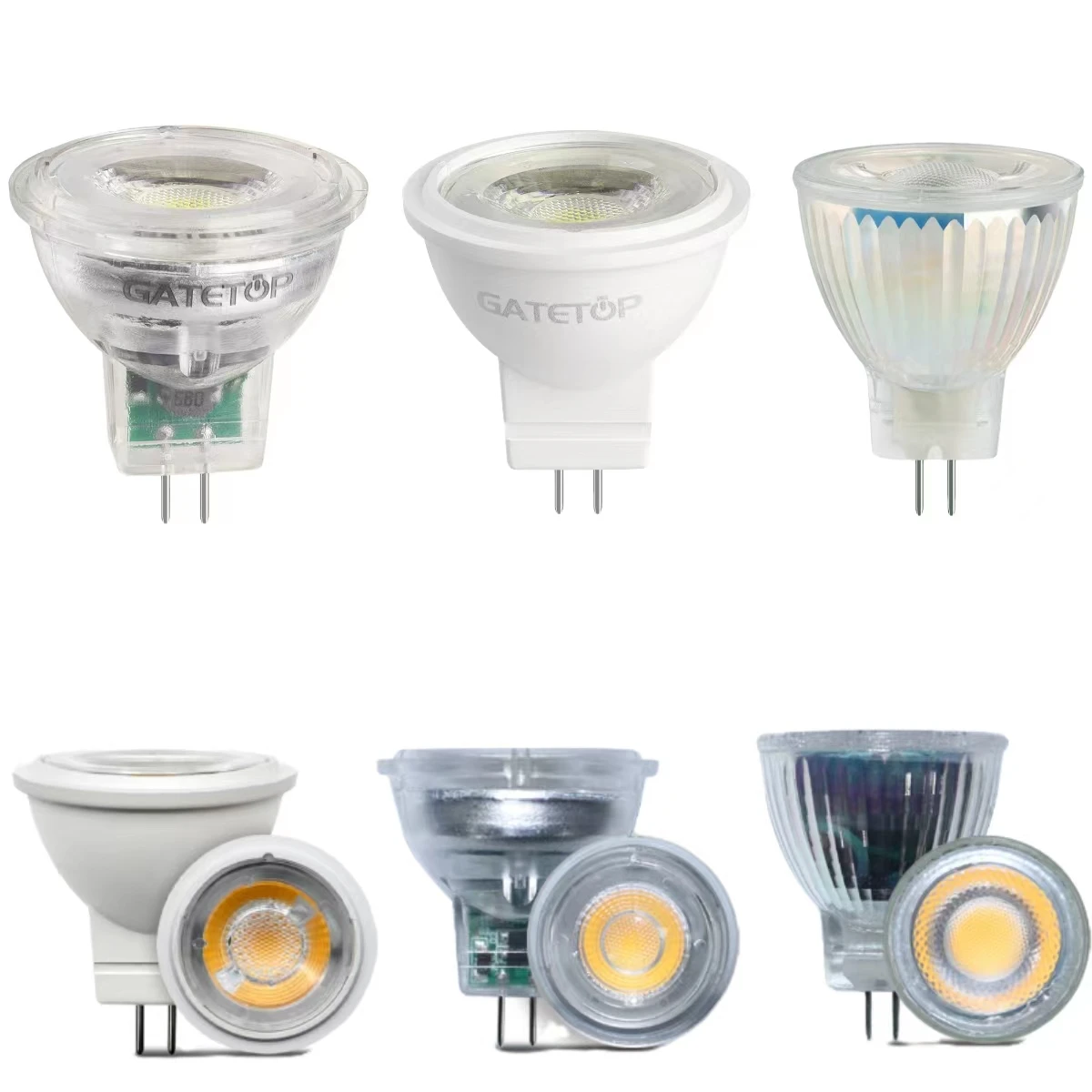 LED 미니 COB 스포트라이트 MR11 램프, GU4 12V 3W, 따뜻한 화이트 데이 화이트 콜드 화이트, 다양한 실내 장면에 적합, 4-20 개