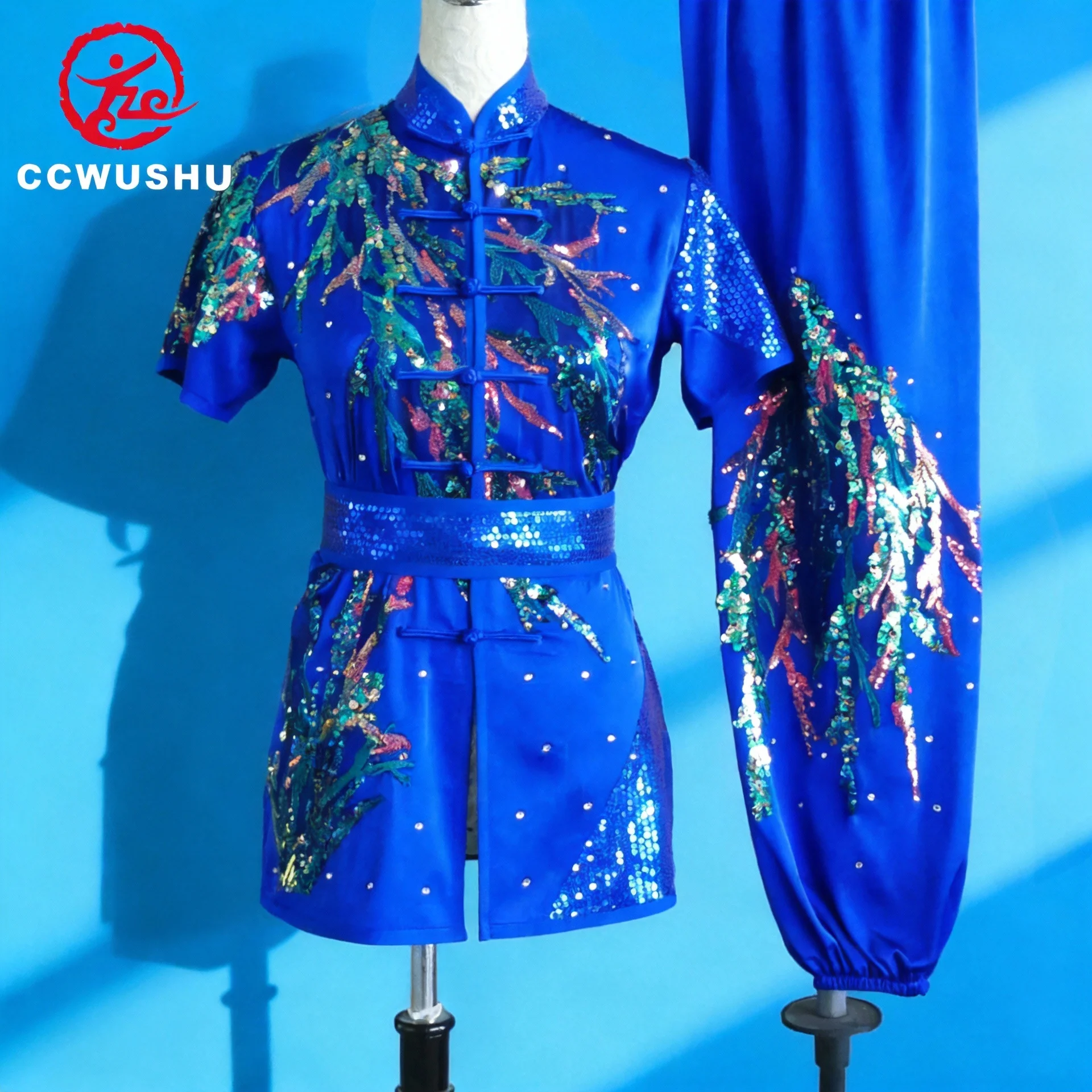 Chinesische Kung-Fu-Kostüme, Wushu-Kleidung, Changquan-Uniform, Kampfkunst-Wettkampfkleidung, bestickte Kungfu-Taolu-Kleidung, CCWUSHU – Detail 19