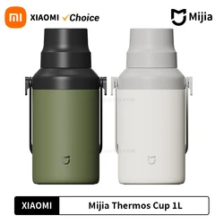 New Xiaomi MIJIA 1L Insulated Vacuum Water Cup High-capacity 316 Stainless Steel Liner Long-Lasting Lock Cold 24 Hours Keep Warm