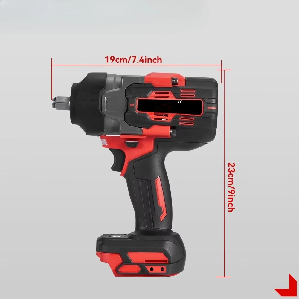 

600 Вт силовой ключ 1700 Нм динамометрические ударные силовые ключи бесщеточный двигатель электрический ключ для грузовика для батареи 18 В