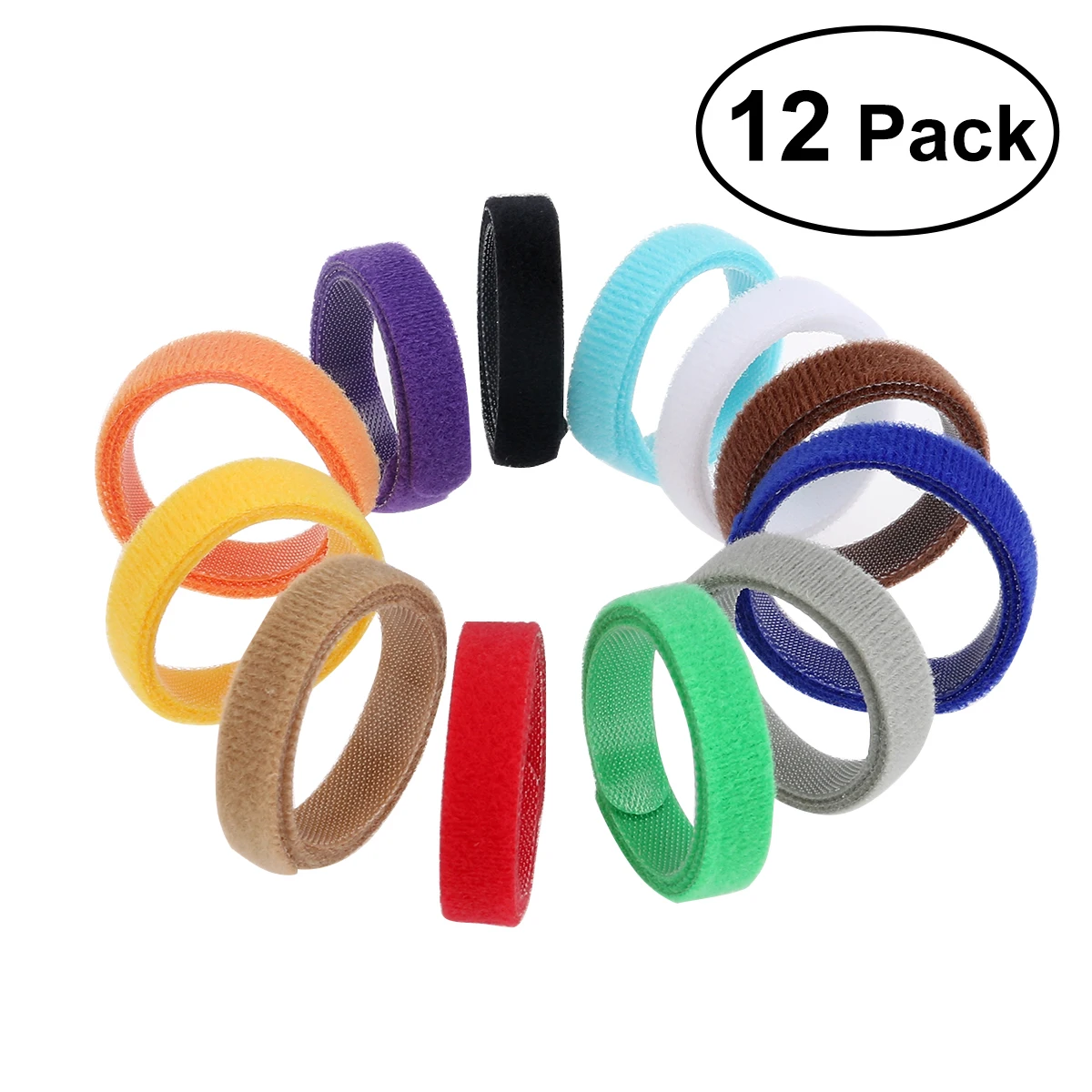 

12pcs 12 Colors Hook Adjustable Neckband Small Hook Nylon Pet Dog Collar Loop Pet Collar Lightweight
