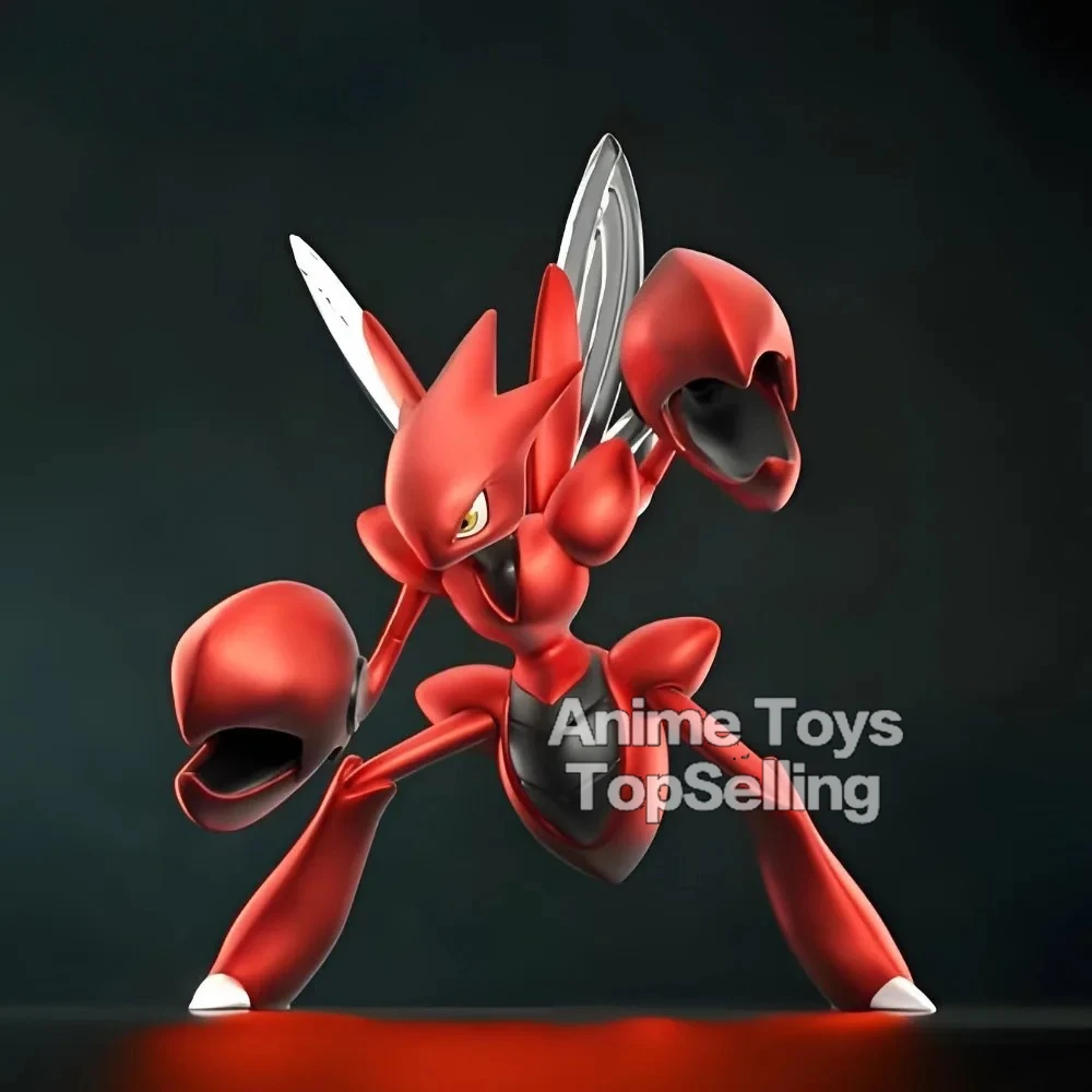 Anime Pokemon Figure Scizor Action Figures Collezione in PVC Modello Giocattoli per bambini Regali 9 cm/3,54 pollici