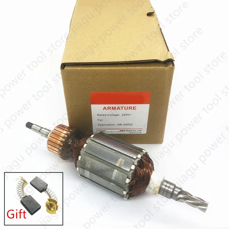 

Якорь ротора переменного тока 220-240 В, замена якоря для MAKITA HR4000C HR4040C 516328-1 Electric