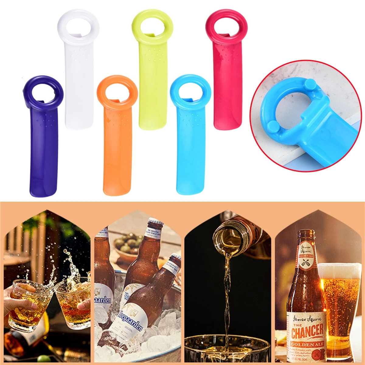 

14cm Beer Bottle Opener Creative Portable Can Opener Universal Non-slip Labor Saving Twist Bottle Opener Kitchen Gadgets 1Pc