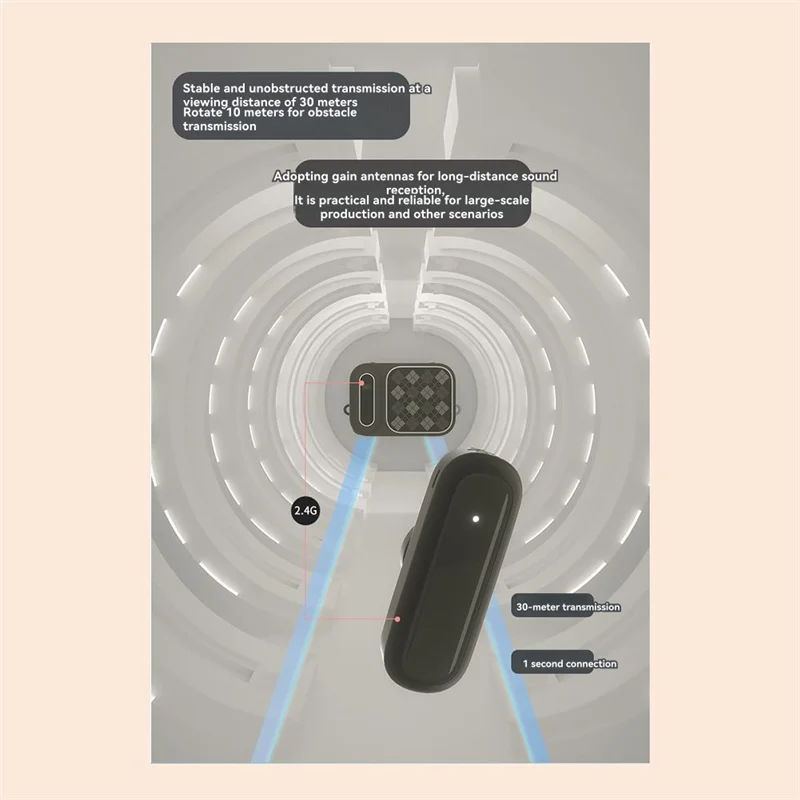 M09K Wireless Portable Lavalier Amplifier High Sound Quality Charging Microphone Guide Microphone Audio Teacher Special