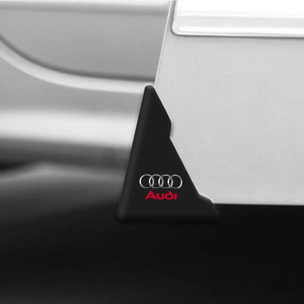 2/4Pcs Car Door Corner Cover Bumper Protector Sticker For Audi A3 A4 B5 B6 A3 8P 8V 8L A5 A6 C6 C5 A1 A7 A8 Q2 Q3 TT RS S Line