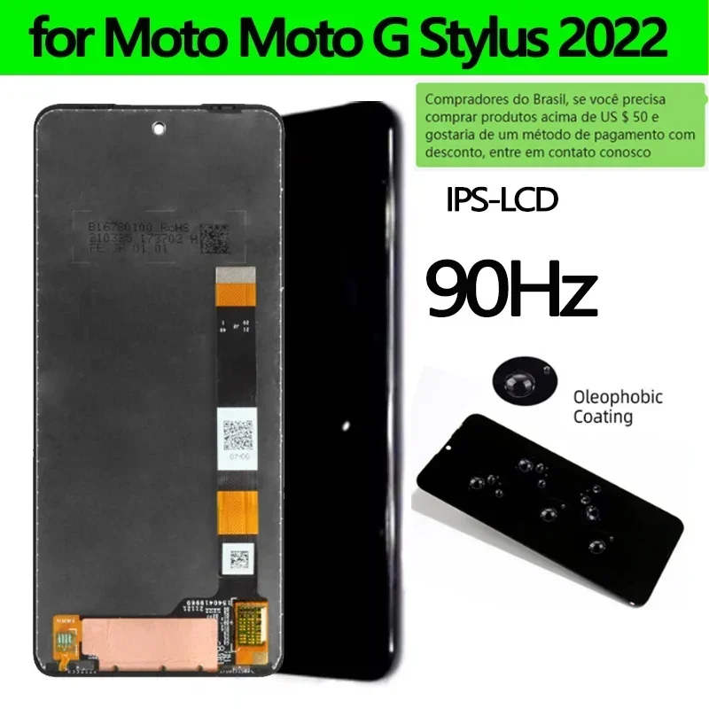 GEFENSI 6.8 "Tela Original Para Motorola Moto G Stylus 5G 2022 LCD XT2215-1 XXT2215-4 Display Touch Screen Digitador Assembléia Rep