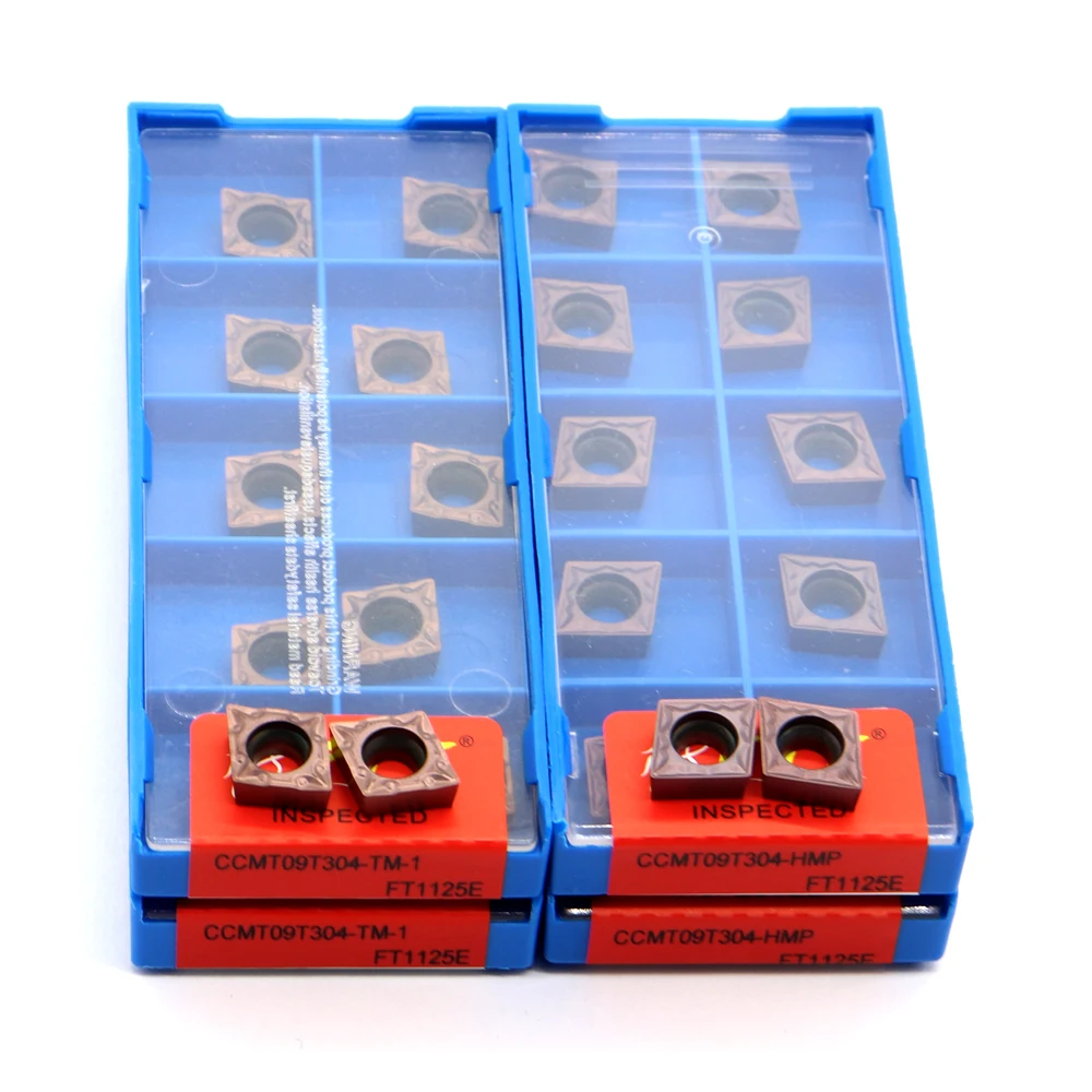 CCMT09T304-TM-1 HMP FT1125E 카바이드 인서트, CCMT09 블레이드 내부 터닝 도구, CNC 선반 절단 도구 액세서리