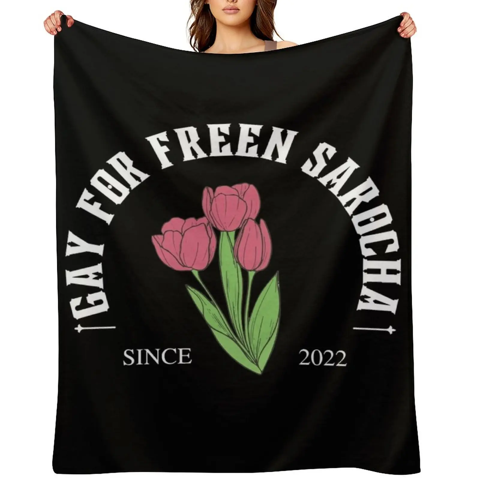 

Gay for Freen Sarocha in Black Throw Blanket Fashion Sofas Weighted halloween wednesday Blankets