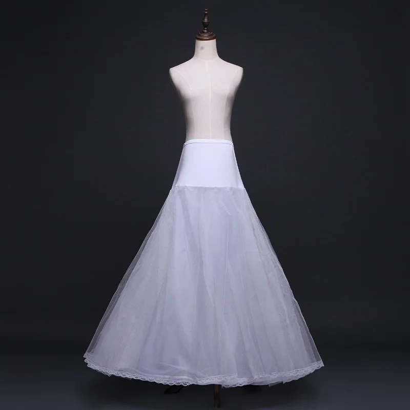 Robe de mariée en Crinoline, sous-robe en tissu élastique, avec anneau en acier et dentelle