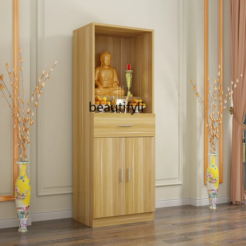 Household Buddhist cabinet vertical cabinet offering table, idol cabinet shrine economical offering table shrine