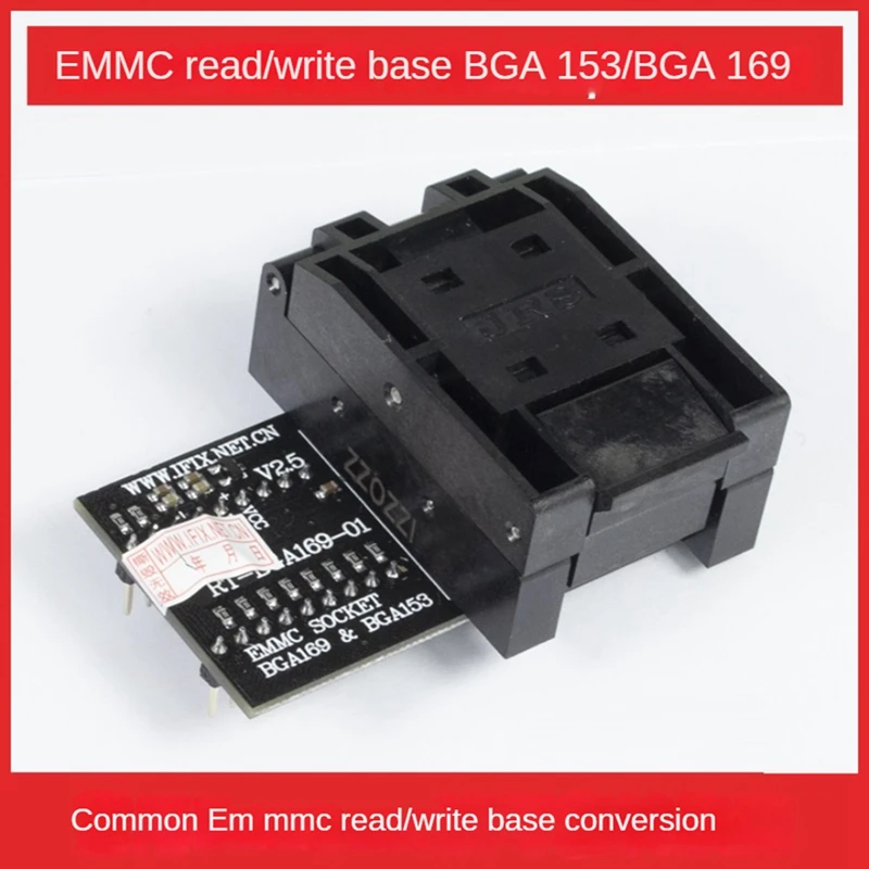 1Set Emmc Adapter Emmc Burning Seat Replacement Rt-Bga169-01 Bga169 Bga153 Emmc Adapter With 5Pcs Frame For Rt809h Programmer