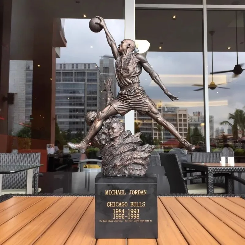 

Collection Model Home Decoration Limited 50cm Large Size Basketball Star Chicago BULLS No.23 Michael Resin Figure Statue Toys