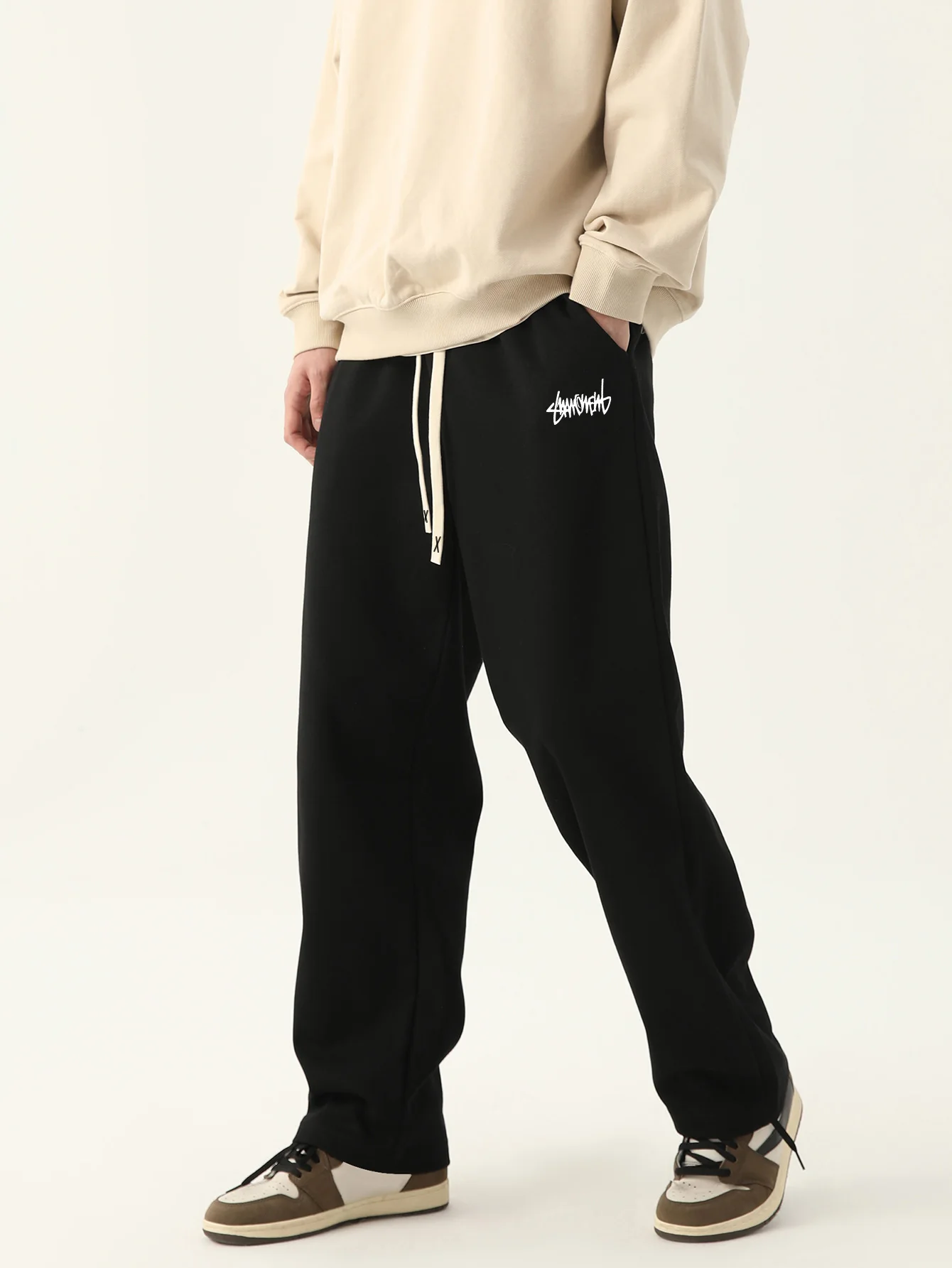 Men's Jogging Pants Baggy Pants Neutral Breathable Baggy Outdoor Pants Fashion Design Jogging Pants 2024 New Sweatpants