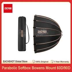 ZHIYUN Parabolic Softbox 60D 90D Light Diffuser Bowens Mount Photography Accessories for Molus G60 X100 LED Video Light