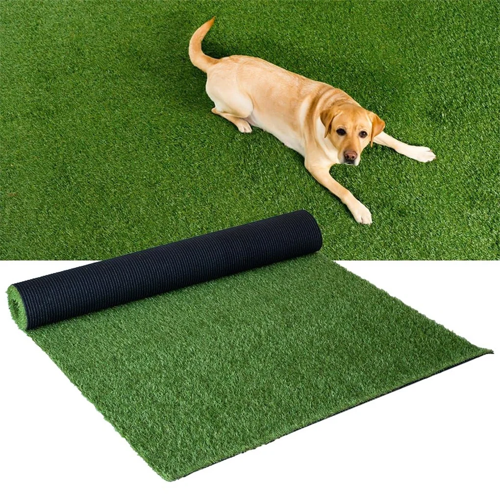 

5FTX10FT Artificial Turf Grass with Drainage Holes.Economical​​ and Ideal Perfect for Dog Training, Garden, Patio & Pets, Ind