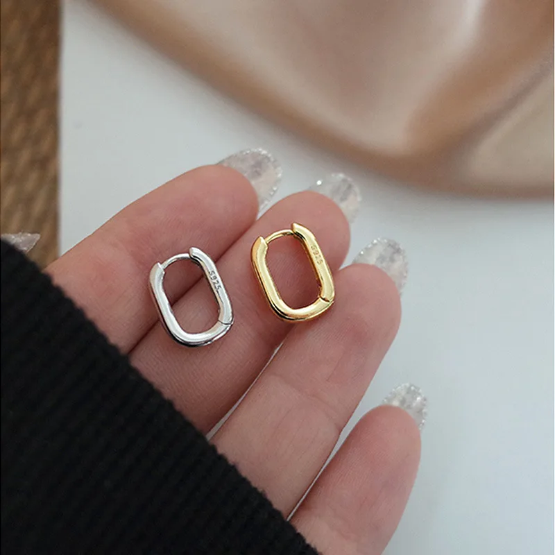 

925 Sterling Silver U-Shaped Earrings For Women Engagement Wedding Luxury High Quality Elegant Jewelry Trend 2025 Money 925