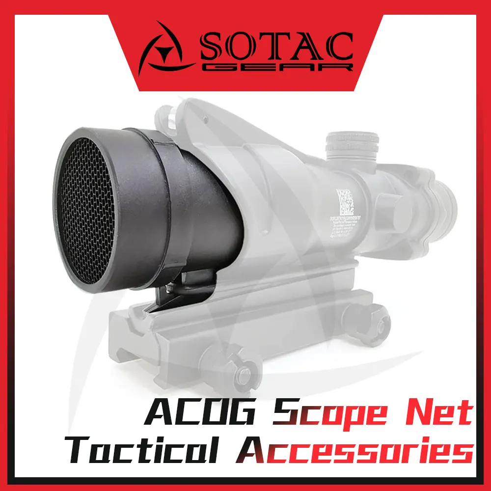 

Weapon ACOG Cap Killflash Kill-flash Lens Honeycomb Cover Anti-reflection Device Scope Protector Cover Tactical Accessories