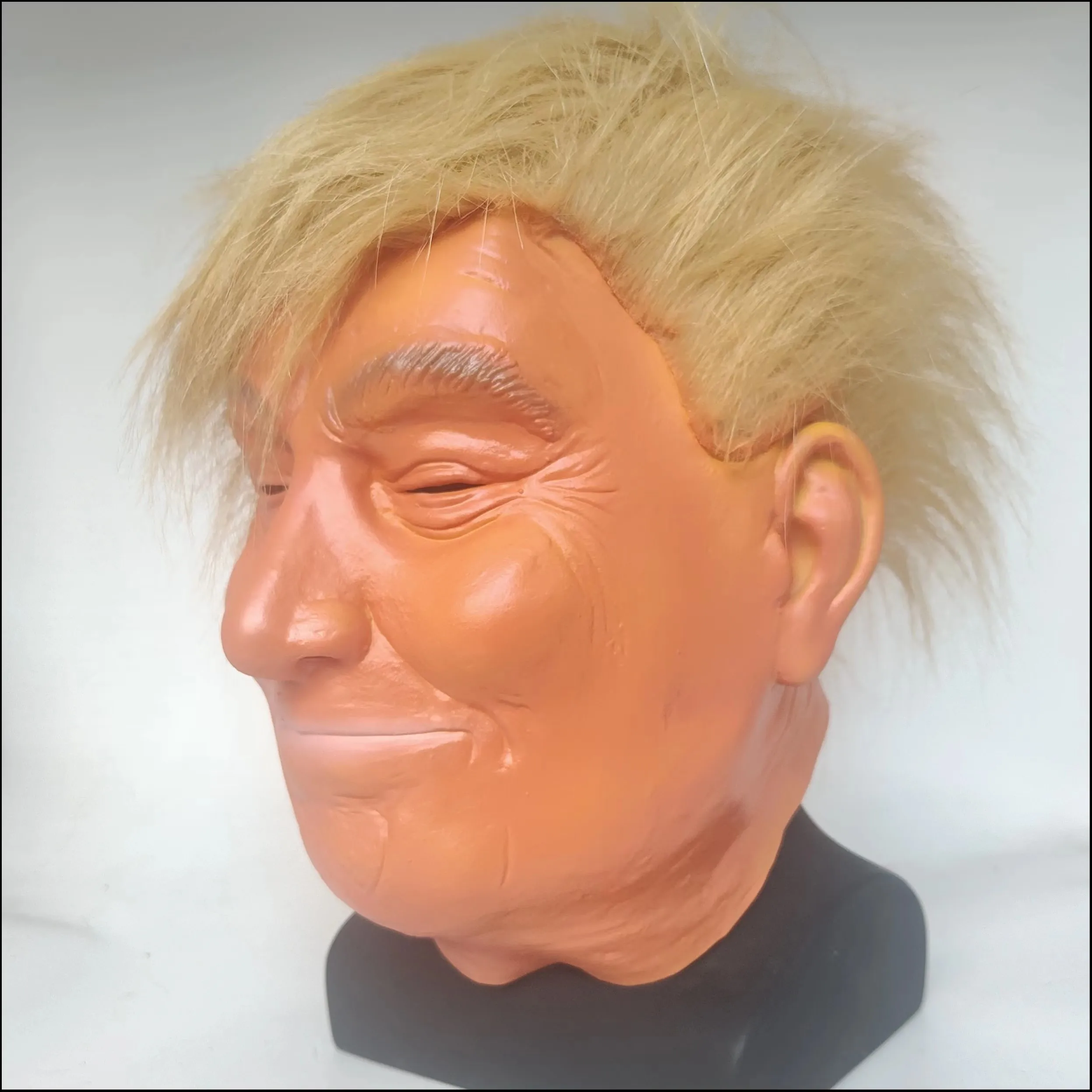 Real Character Mask Dress up Cosplay American Presidential Mr. Trump Dress up Props Party Dance Celebrity Dress up Props Trump Headgear Latex Mask