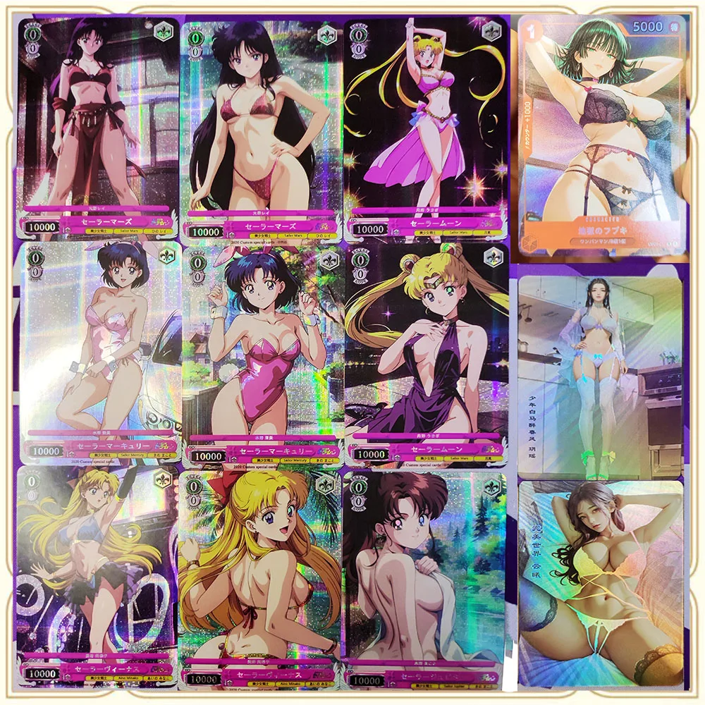 

9 шт., аниме «История богини», «сделай сам», ACG, вспышка премиум-класса, коллекционная карточка, игры для мальчиков, игрушки, Рождество, день рождения, Фубуки Инуя Садуна Хьюга Хината