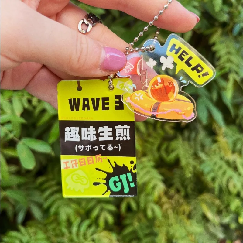 In Stock Splatoon3 Jet Fighter スプラトゥーン Worker Settlement Card Pendant Working Mode