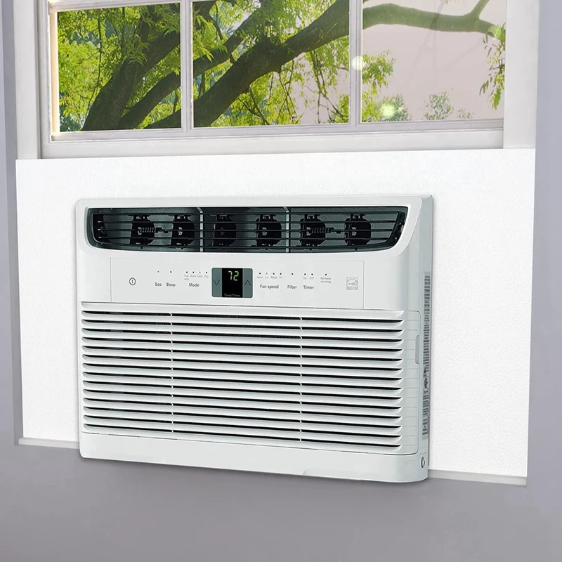 Window Air Conditioner Side Panels With Frame, Adjustable Insulation AC Side Panel For BTU Window AC Unit,Frame Included