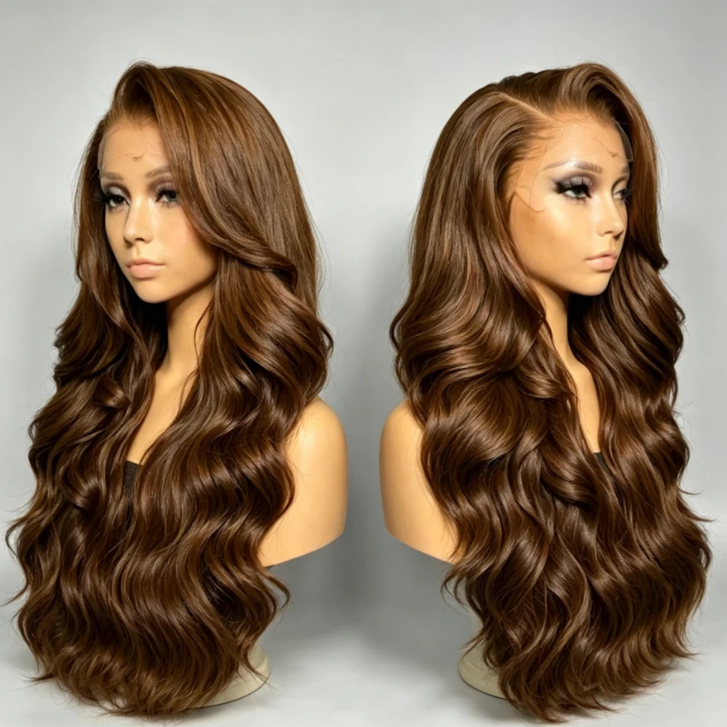 180-density-32-inch-chocolate-brown-body-wave-fiber-wig-brazilian-13x6hd-lace-front-wig-4-color-13x4-lace-front-wig
